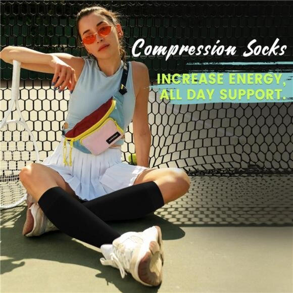 Copper Compression Socks For Men & Women Circulation 15-20 mmHg - Picture 3 of 7